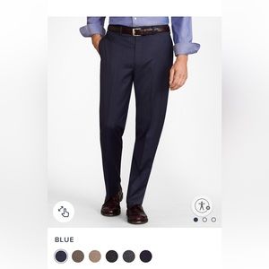 NWT Brooks Brothers Madison Fit Navy Wool Trousers W34